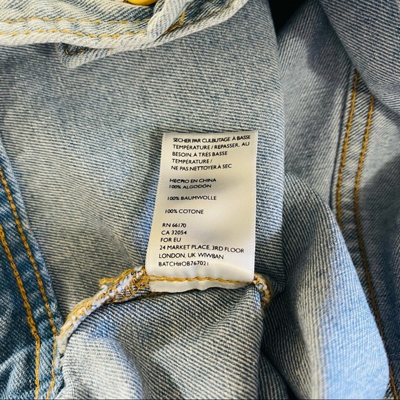 BDG Urban Outfitters High Waist Super-Wide Leg Jeans Size 34 Light Wash - Picture 11 of 14